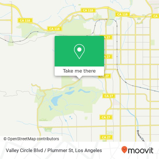 Mapa de Valley Circle Blvd / Plummer St