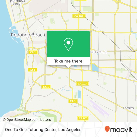 One To One Tutoring Center map