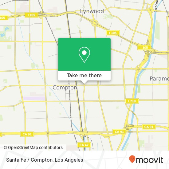 Santa Fe / Compton map