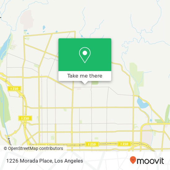 1226 Morada Place map