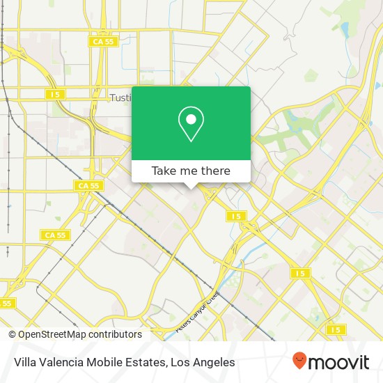 Villa Valencia Mobile Estates map