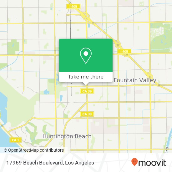 17969 Beach Boulevard map