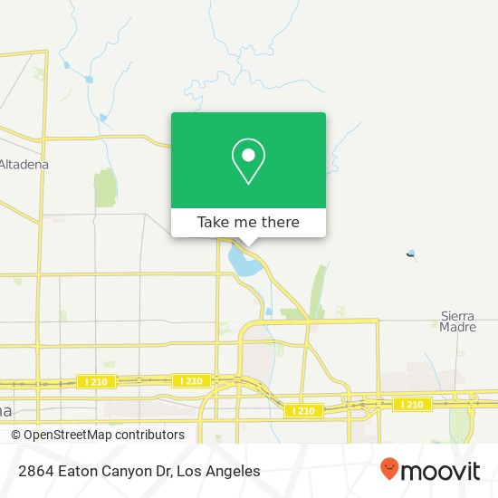 2864 Eaton Canyon Dr map