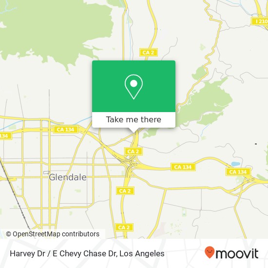 Mapa de Harvey Dr / E Chevy Chase Dr