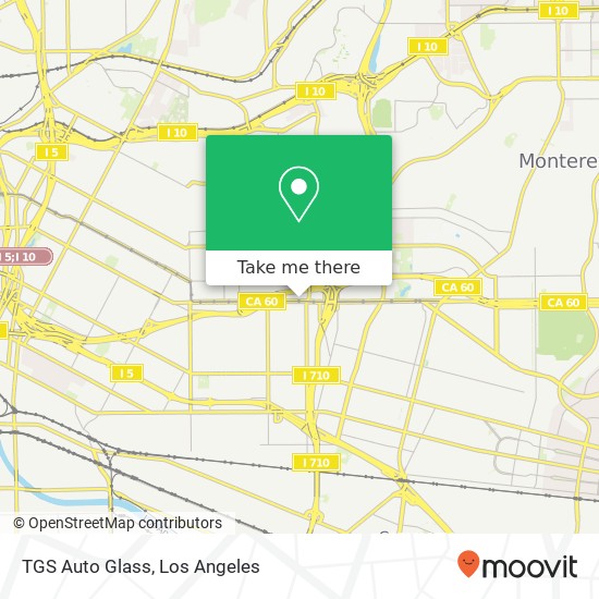 Mapa de TGS Auto Glass