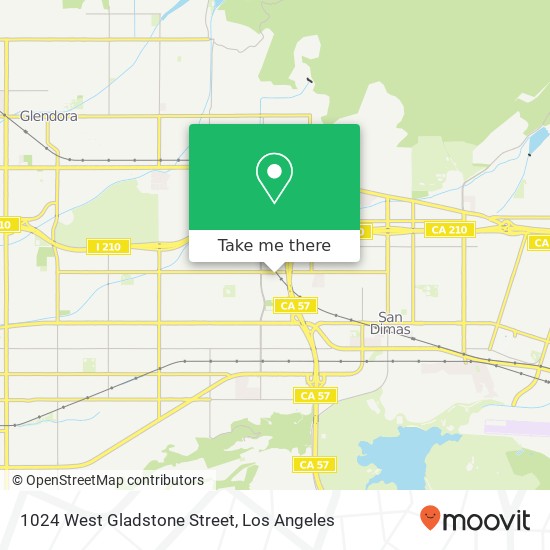 1024 West Gladstone Street map