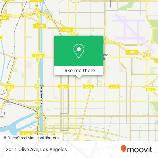 Mapa de 2011 Olive Ave