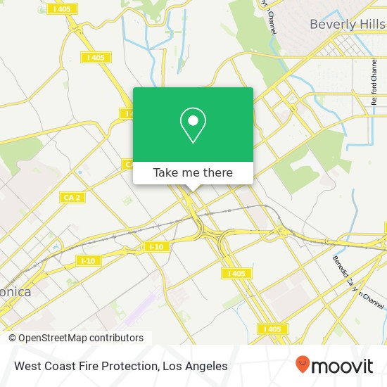 West Coast Fire Protection map