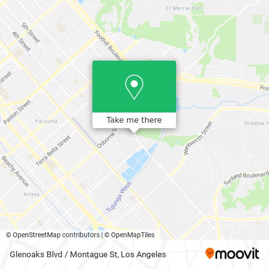 Glenoaks Blvd / Montague St map