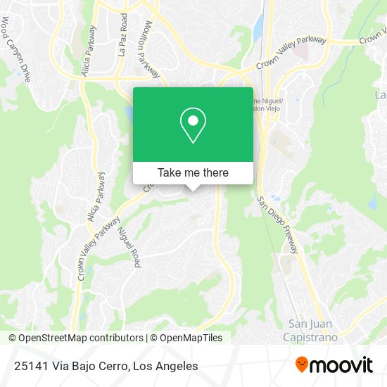 Mapa de 25141 Via Bajo Cerro