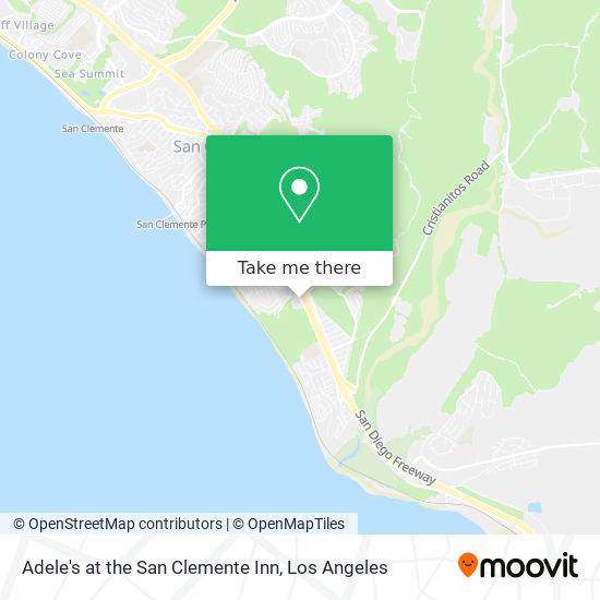 Adele's at the San Clemente Inn map