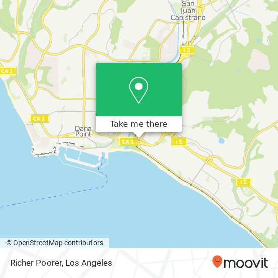 Mapa de Richer Poorer, 25826 Las Vegas Ave Capistrano Beach, CA 92624