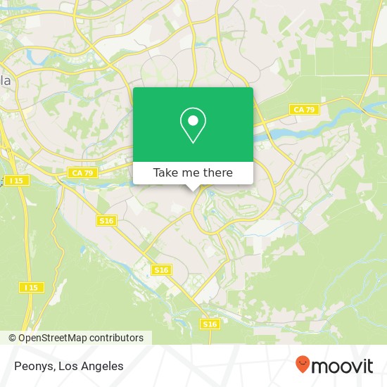 Peonys, Via Cordoba Temecula, CA 92592 map