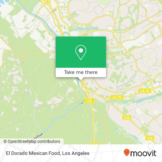 Mapa de El Dorado Mexican Food, 29000 Old Town Front St Temecula, CA 92590
