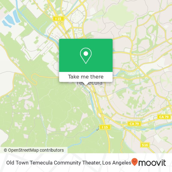 Mapa de Old Town Temecula Community Theater