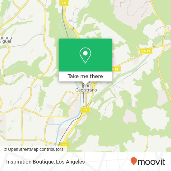 Mapa de Inspiration Boutique, 31781 Camino Capistrano San Juan Capistrano, CA 92675