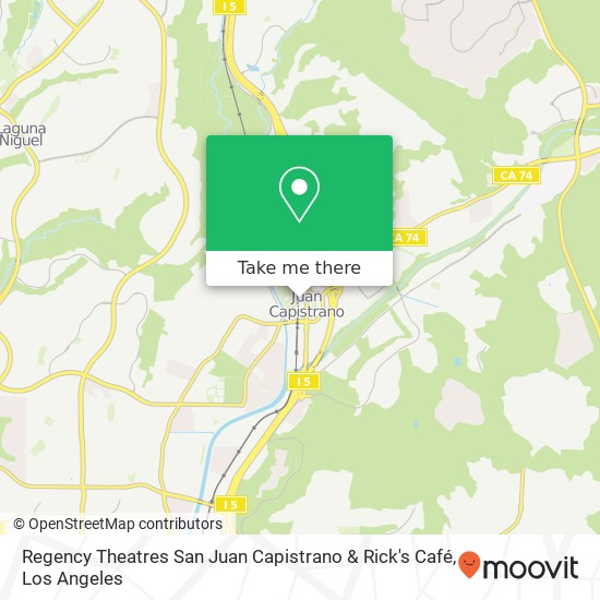 Mapa de Regency Theatres San Juan Capistrano & Rick's Café