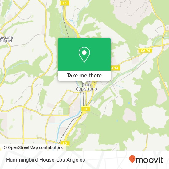 Mapa de Hummingbird House, 26711 Verdugo St San Juan Capistrano, CA 92675