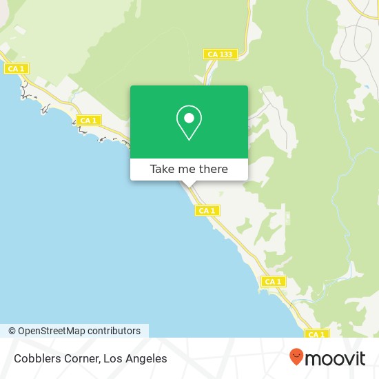 Mapa de Cobblers Corner, 985 S Coast Hwy Laguna Beach, CA 92651