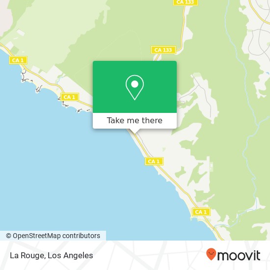 Mapa de La Rouge, 670 S Coast Hwy Laguna Beach, CA 92651