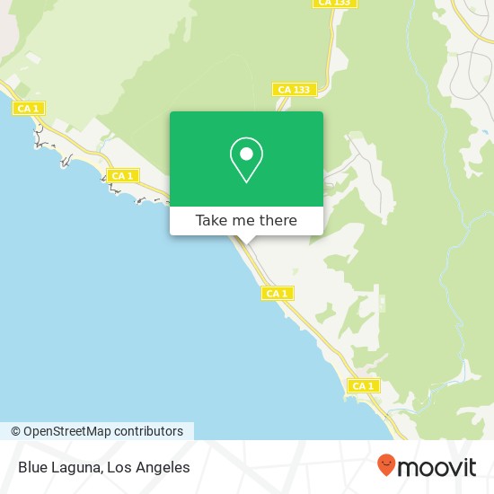 Mapa de Blue Laguna, 696 S Coast Hwy Laguna Beach, CA 92651