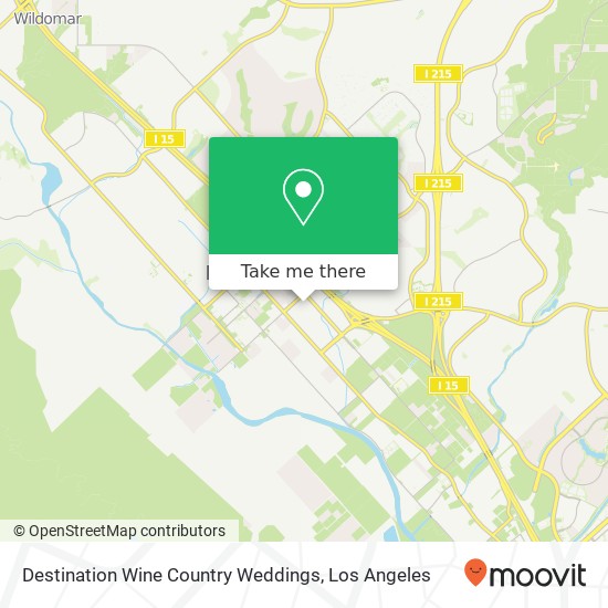 Mapa de Destination Wine Country Weddings