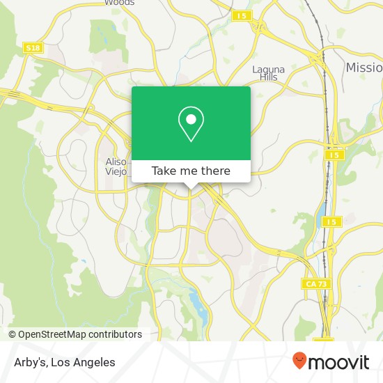 Mapa de Arby's, 27002 La Paz Rd Aliso Viejo, CA 92656
