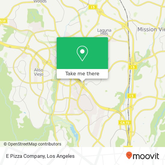 Mapa de E Pizza Company, 27001 Moulton Pkwy Aliso Viejo, CA 92656