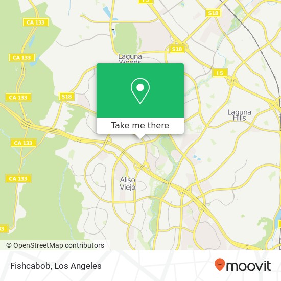 Mapa de Fishcabob, 23411 Aliso Viejo Pkwy Aliso Viejo, CA 92656