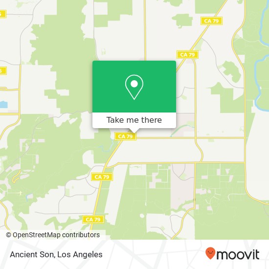Mapa de Ancient Son, 30724 Benton Rd Winchester, CA 92596
