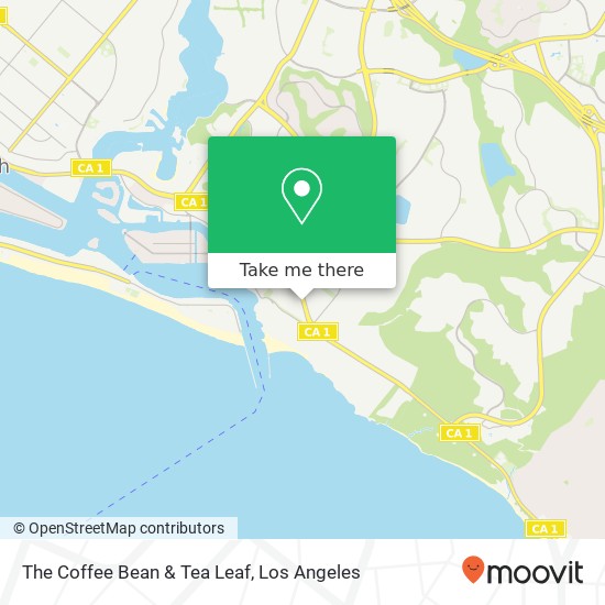 Mapa de The Coffee Bean & Tea Leaf, 2933 E Coast Hwy Newport Beach, CA 92625