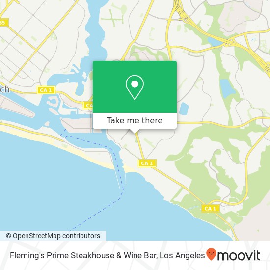 Mapa de Fleming's Prime Steakhouse & Wine Bar, 2435 E Coast Hwy Corona del Mar, CA 92625