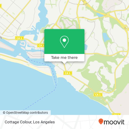 Mapa de Cottage Colour, 2836 E Coast Hwy Corona del Mar, CA 92625