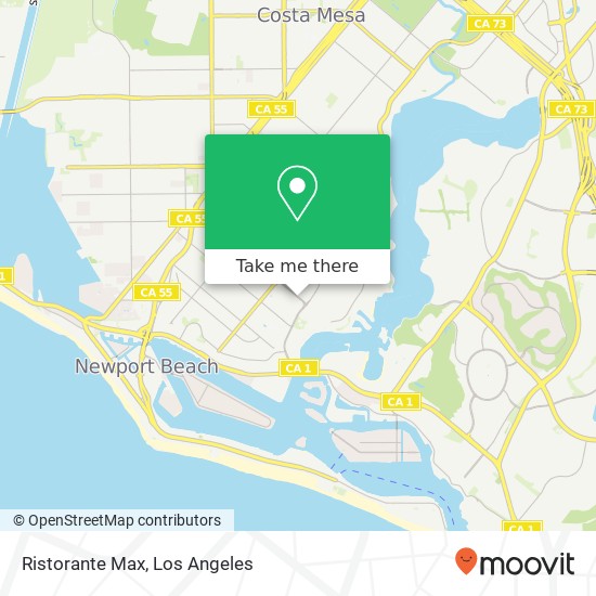 Mapa de Ristorante Max, 1617 Westcliff Dr Newport Beach, CA 92660