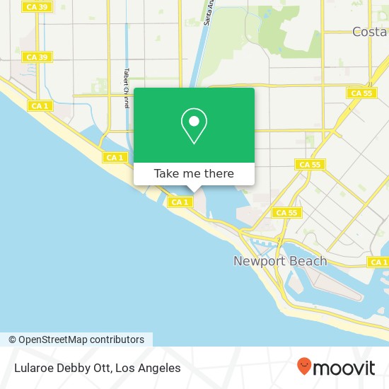 Mapa de Lularoe Debby Ott, 401 Canal St Newport Beach, CA 92663