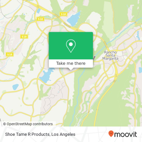 Mapa de Shoe Tame R Products, 22761 Maplewood Mission Viejo, CA 92692