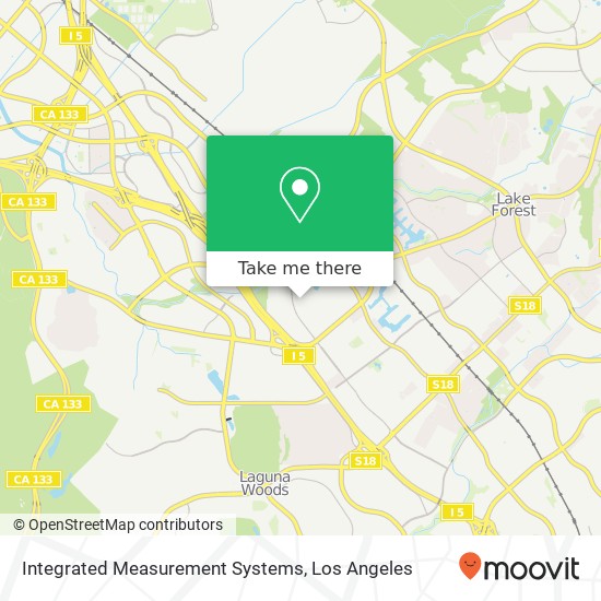 Mapa de Integrated Measurement Systems, 15707 Rockfield Blvd Irvine, CA 92618