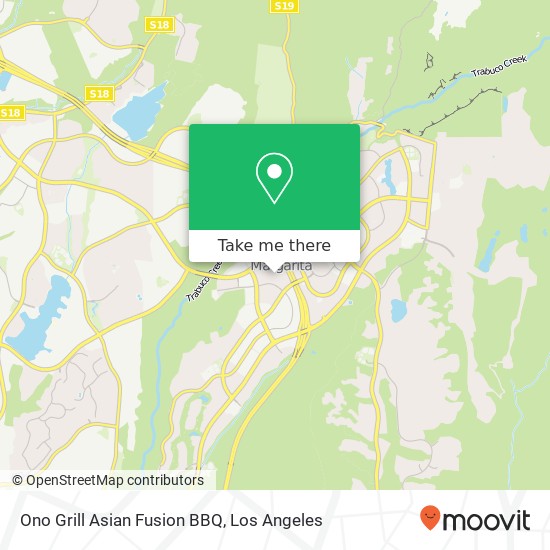 Mapa de Ono Grill Asian Fusion BBQ, 30162 Tomas Rancho Santa Margarita, CA 92688