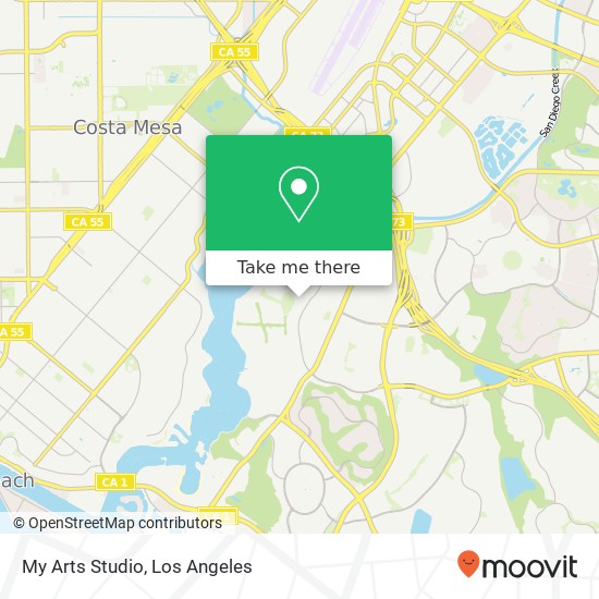 Mapa de My Arts Studio, 2545 Eastbluff Dr Newport Beach, CA 92660