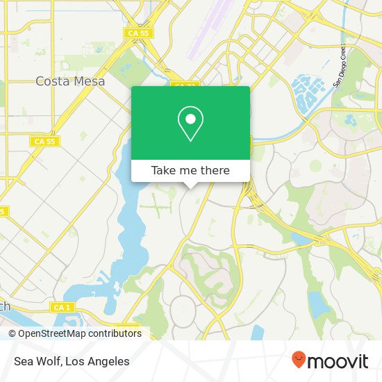 Mapa de Sea Wolf, 2627 Bamboo St Newport Beach, CA 92660