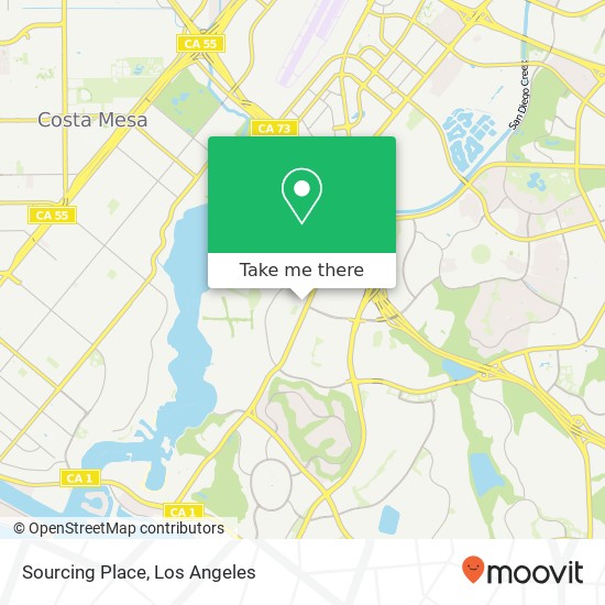 Mapa de Sourcing Place, 907 Citrus Pl Newport Beach, CA 92660