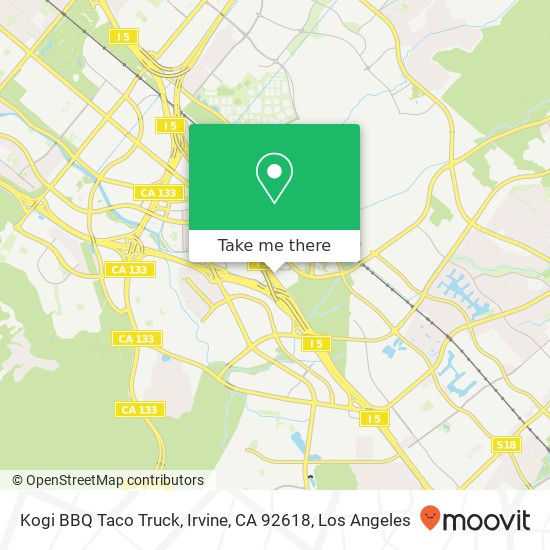 Kogi BBQ Taco Truck, Irvine, CA 92618 map