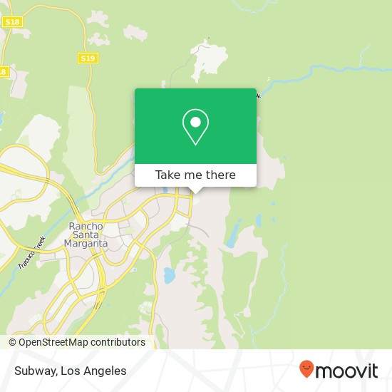 Subway, 21612 Plano Trabuco Rd Rancho Santa Margarita, CA 92679 map