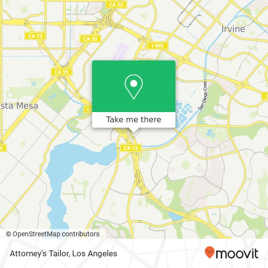 Mapa de Attorney's Tailor, 19800 MacArthur Blvd Irvine, CA 92612