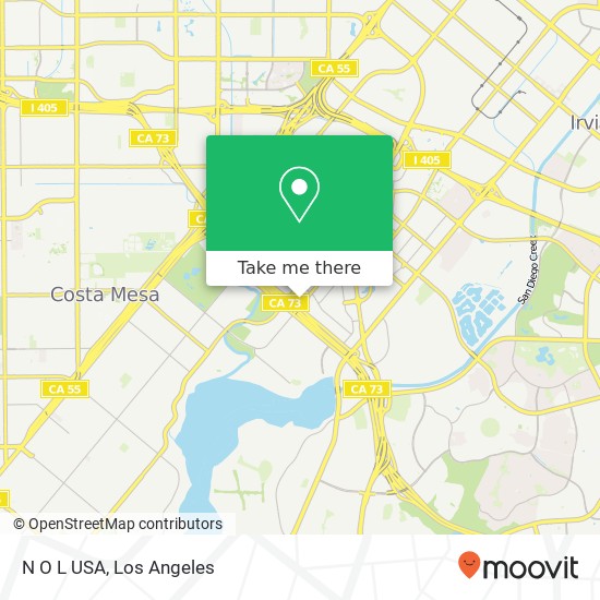 Mapa de N O L USA, 3737 Birch St Newport Beach, CA 92660