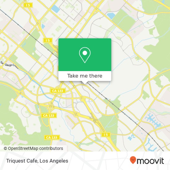 Mapa de Triquest Cafe, 15375 Barranca Pkwy Irvine, CA 92618