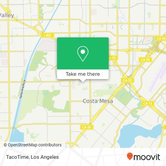 Mapa de TacoTime, 2701 Fairview Rd Costa Mesa, CA 92626