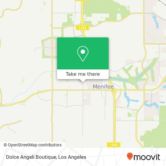 Mapa de Dolce Angeli Boutique, 29800 Bradley Rd Menifee, CA 92586