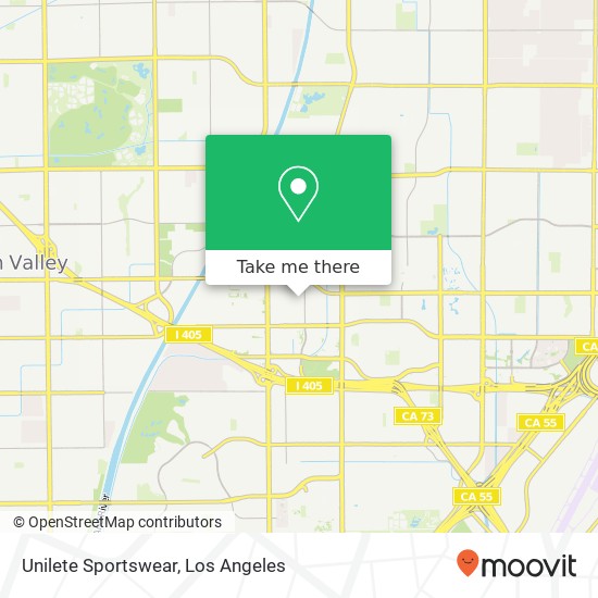 Mapa de Unilete Sportswear, 3407 W Lake Center Dr Santa Ana, CA 92704