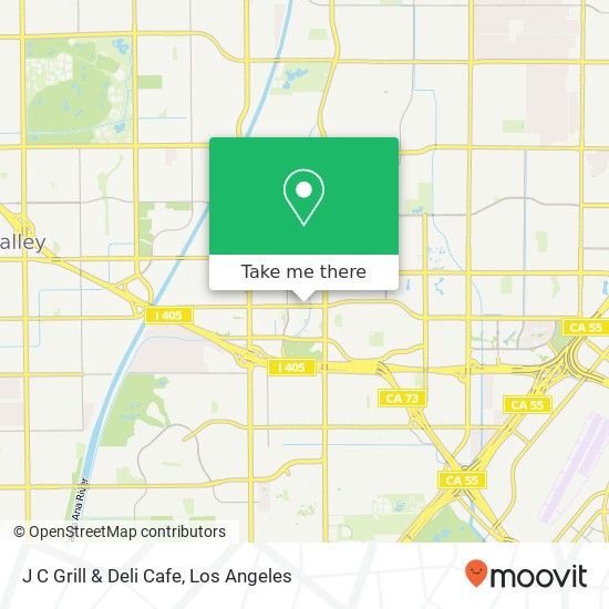 Mapa de J C Grill & Deli Cafe, 3101 W Sunflower Ave Santa Ana, CA 92704